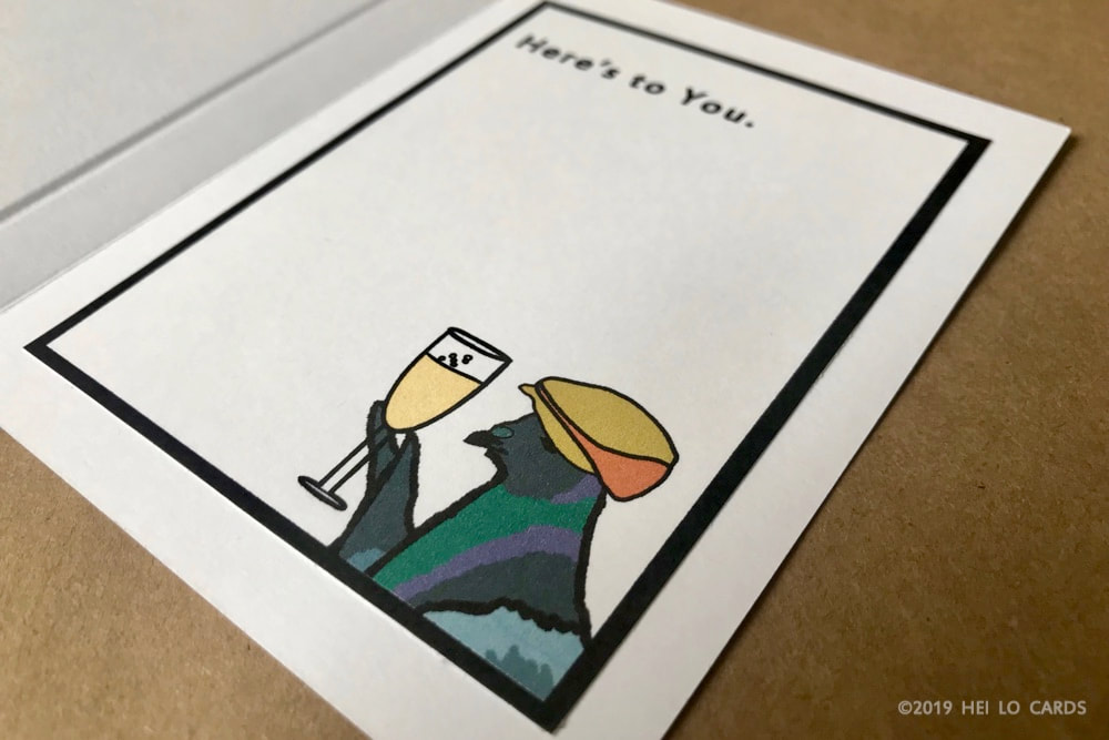 Pigeon birthday card